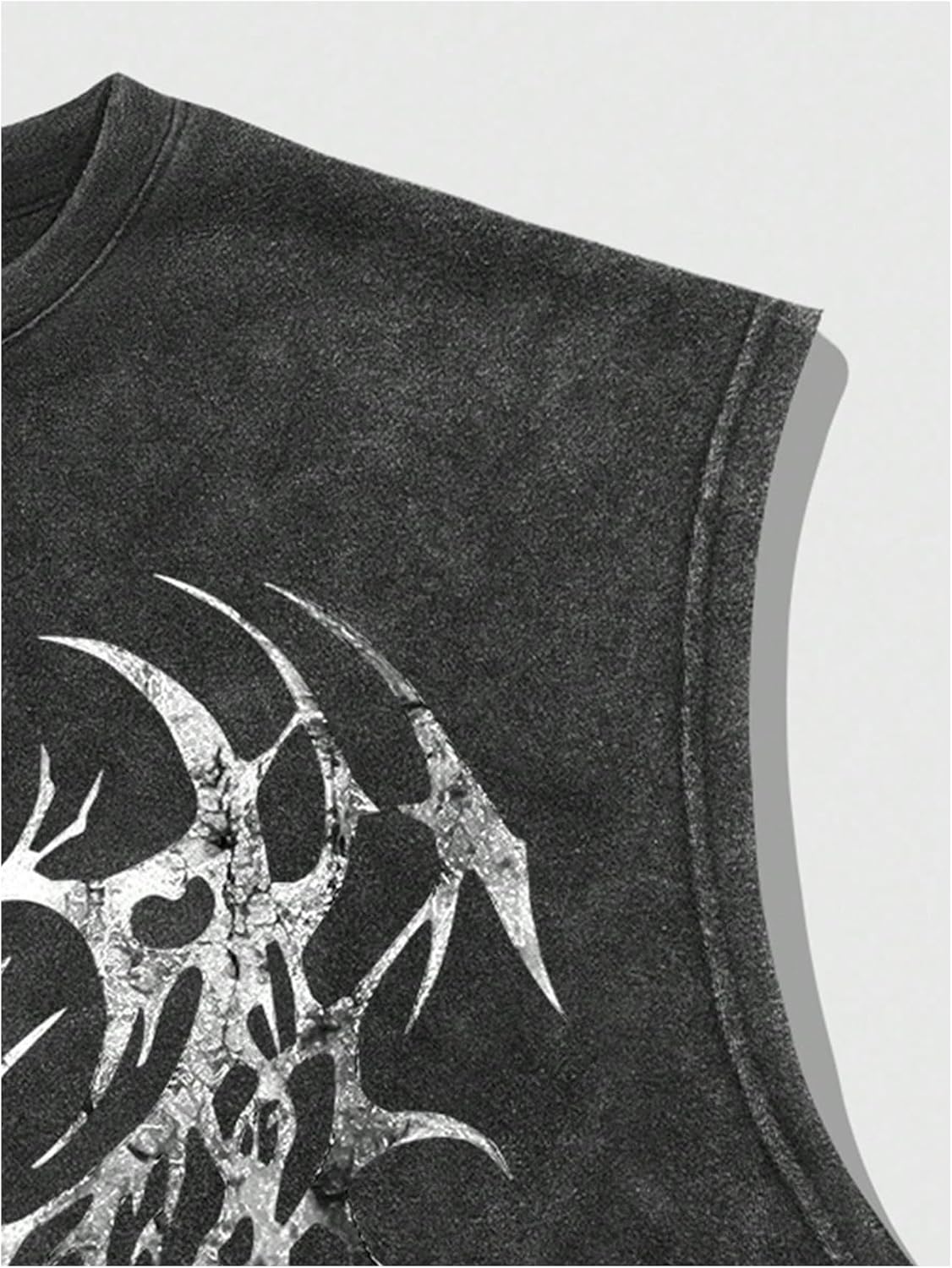 Grunge Graphic Cropped Street Tank