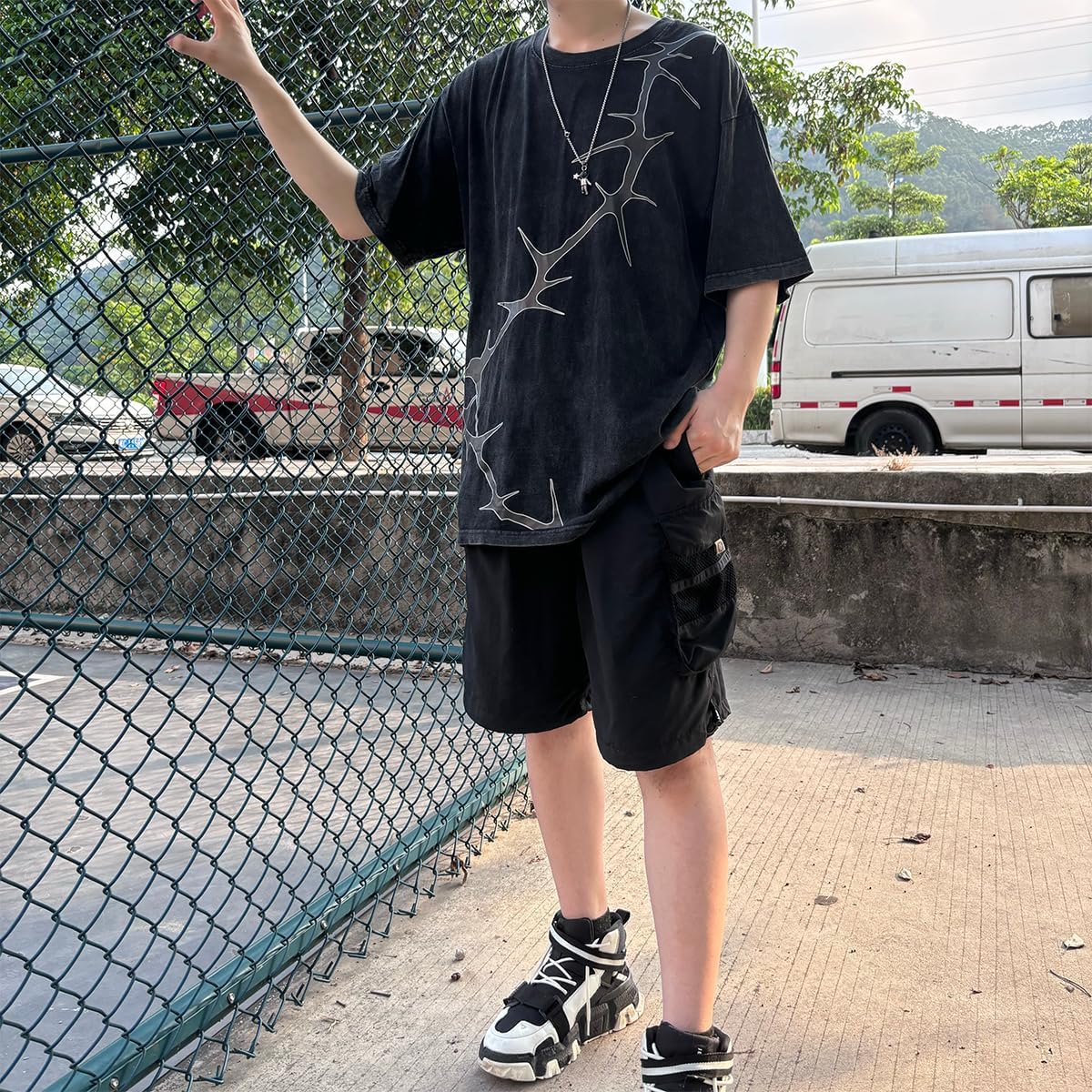 YK Vintage Graphic Oversized Tee