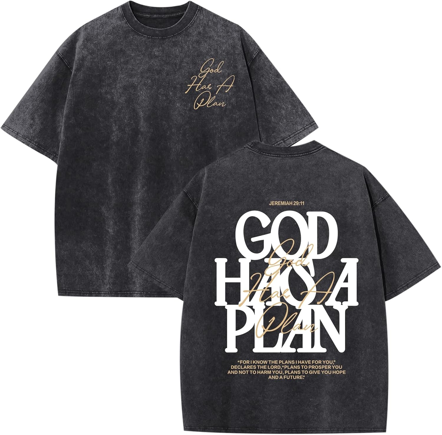 Vintage Jesus Faith Acid Wash Tee
