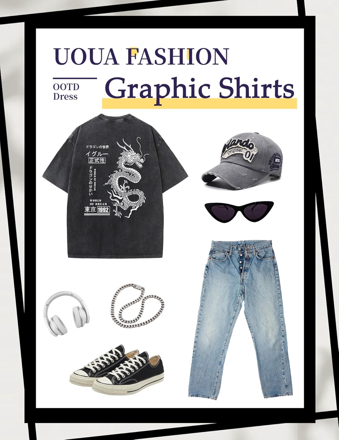 Retro Acid-Wash Graphic Street Tee