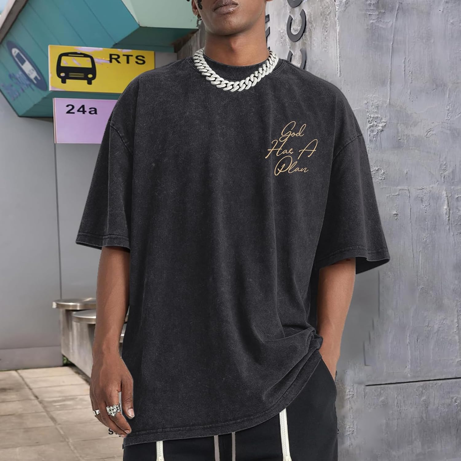 Vintage Jesus Faith Acid Wash Tee